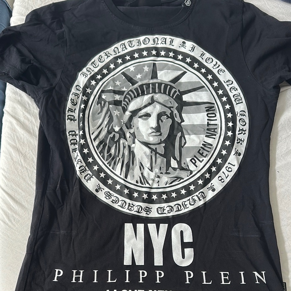 Philipp Plein Black Graphic Tee